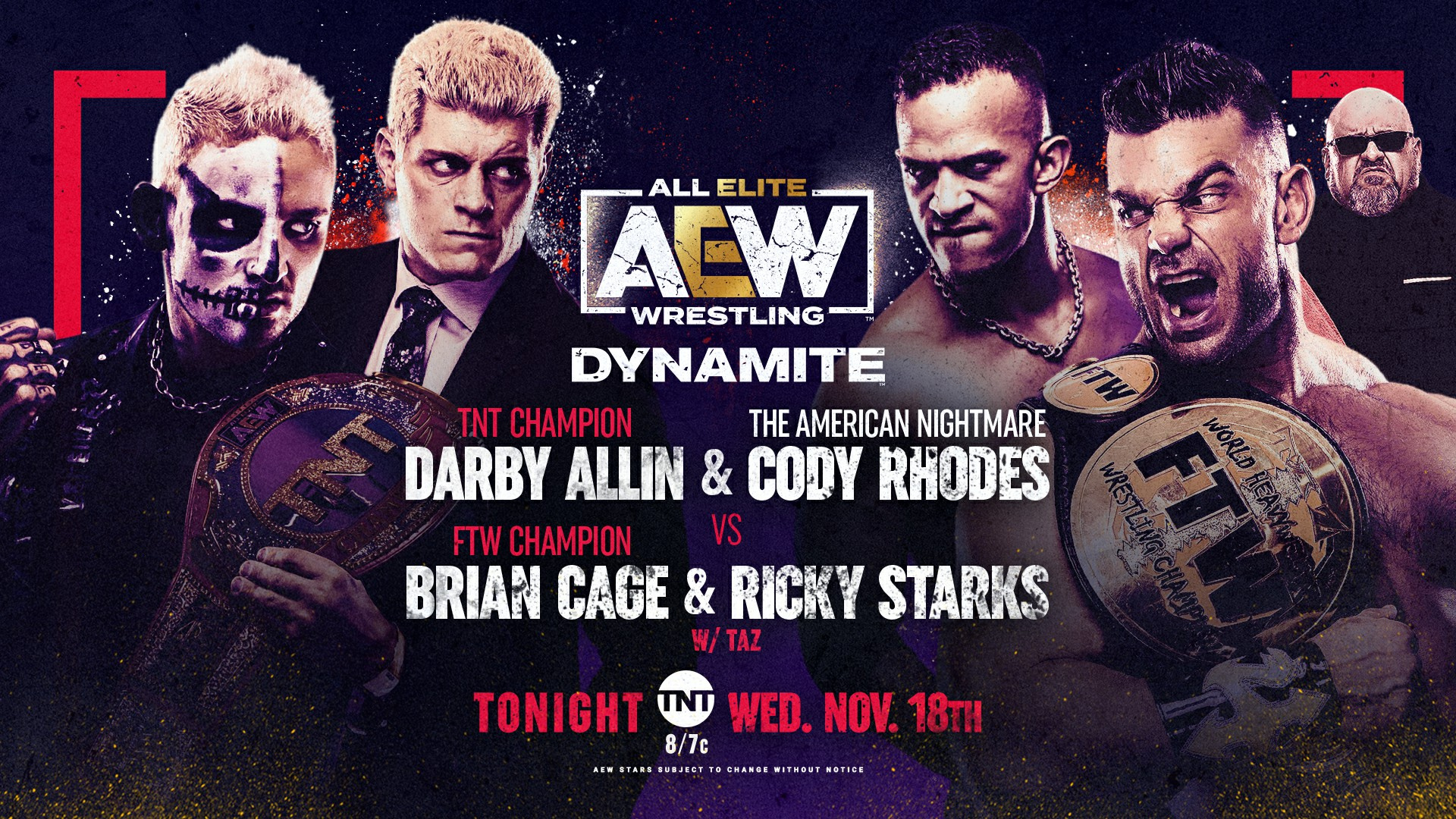 AEW Dynamite Results (11/18/20): Darby Allin & Cody Rhodes vs. Brian Cage & Ricky Starks