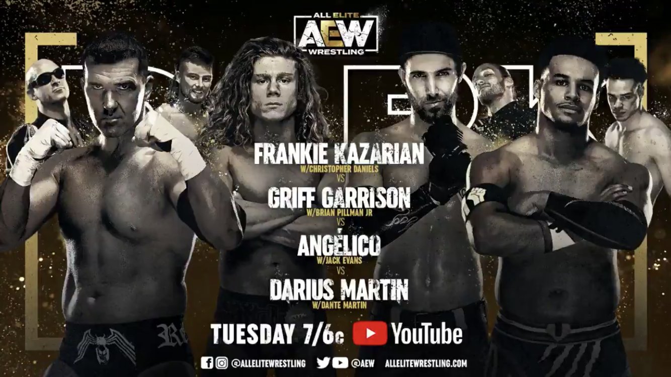 AEW Dark Results (1/5/21): Frankie Kazarian vs. Griff Garrison vs. Angelico vs. Darius Martin