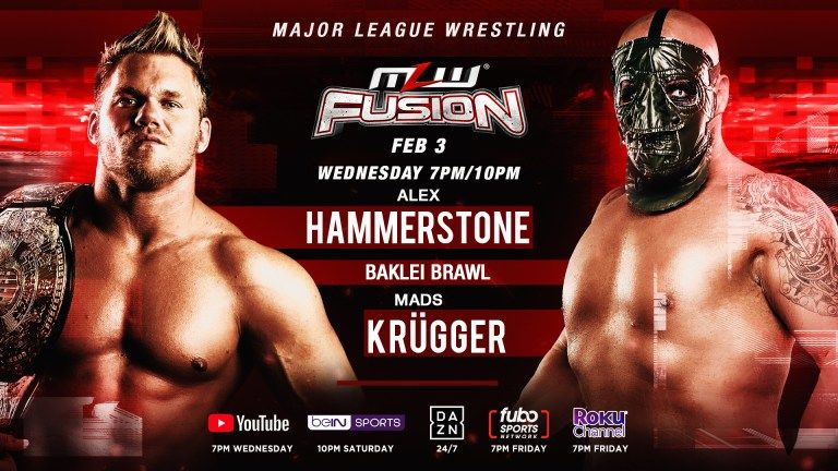 MLW Fusion Results (2/3/21): Alexander Hammerstone vs. Mads Krugger