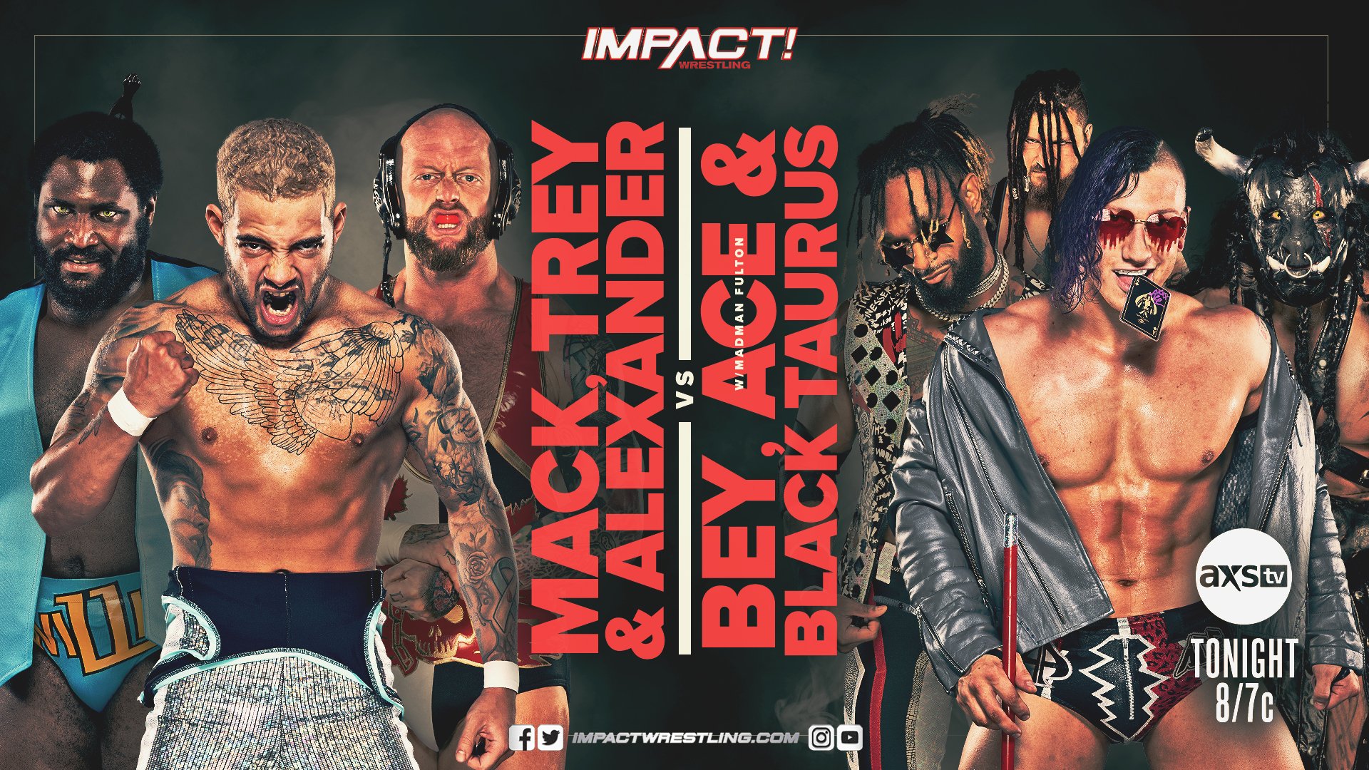 IMPACT Wrestling Results (2/23/21): Trey Miguel, Josh Alexander, and Willie Mack vs. Ace Austin, Chris Bey, and Black Taurus