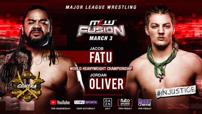 MLW Fusion Results (3/3/21): Jacob Fatu vs. Jordan Oliver