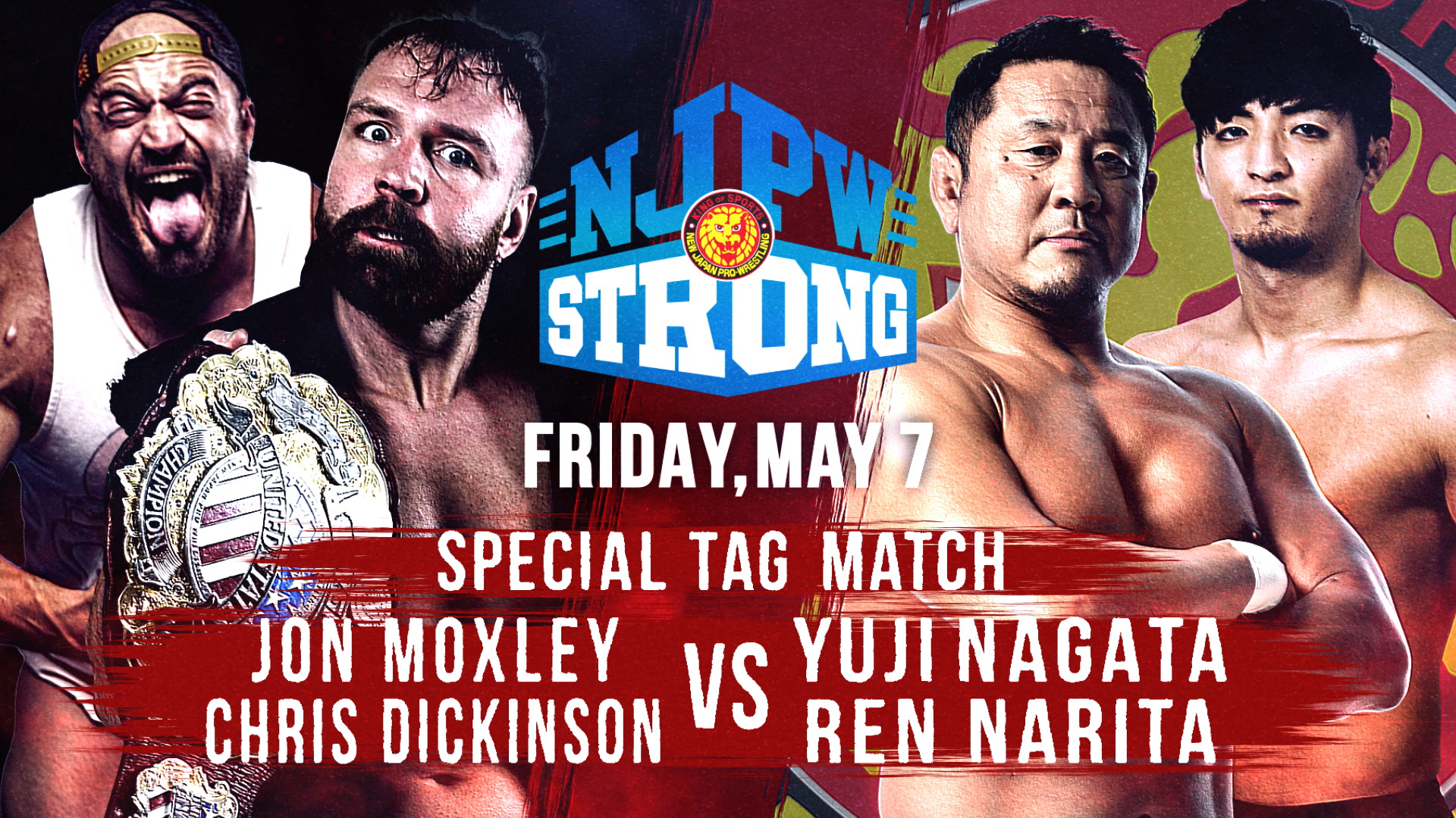 NJPW Strong Results (5/7/21): Jon Moxley & Chris Dickinson vs. Yuji Nagata & Ren Narita