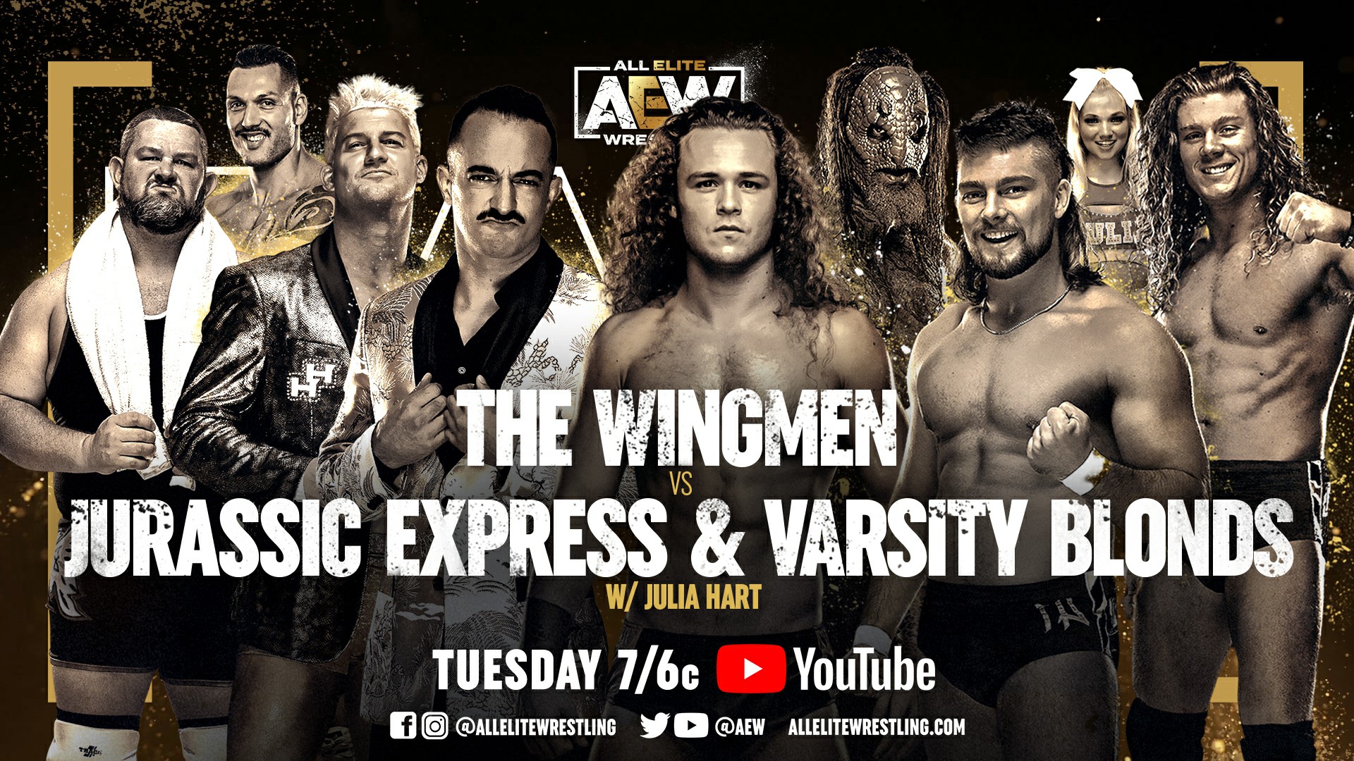 AEW Dark Results (8/17/21): The Jurassic Express & The Varsity Blonds vs. The Wingmen