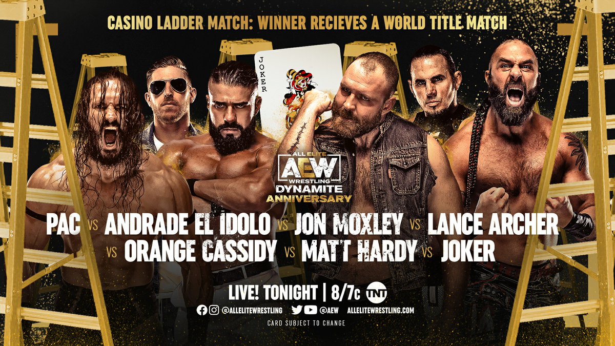 AEW Dynamite Results (10/6/21): Jon Moxley vs. PAC vs. Andrade El Idolo vs. Lance Archer vs. Orange Cassidy vs. Matt Hardy vs. Hangman Page