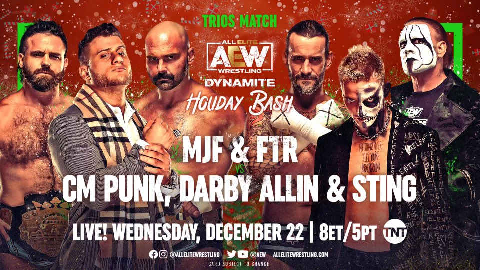 AEW Dynamite Results (12/22/21): CM Punk, Darby Allin, Sting vs. MJF & FTR