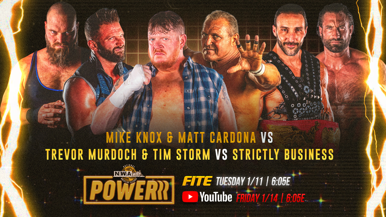 NWA Powerrr Results (1/14/22): Trevor Murdoch & Tim Storm vs. Matt Cardona & Mike Knox vs. Strictly Business