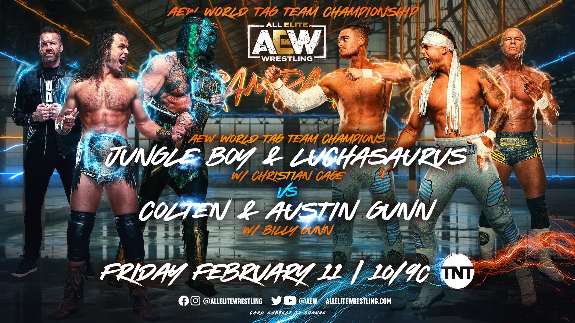 AEW Rampage Results (2/11/22): The Jurassic Express vs. The Gunn Club