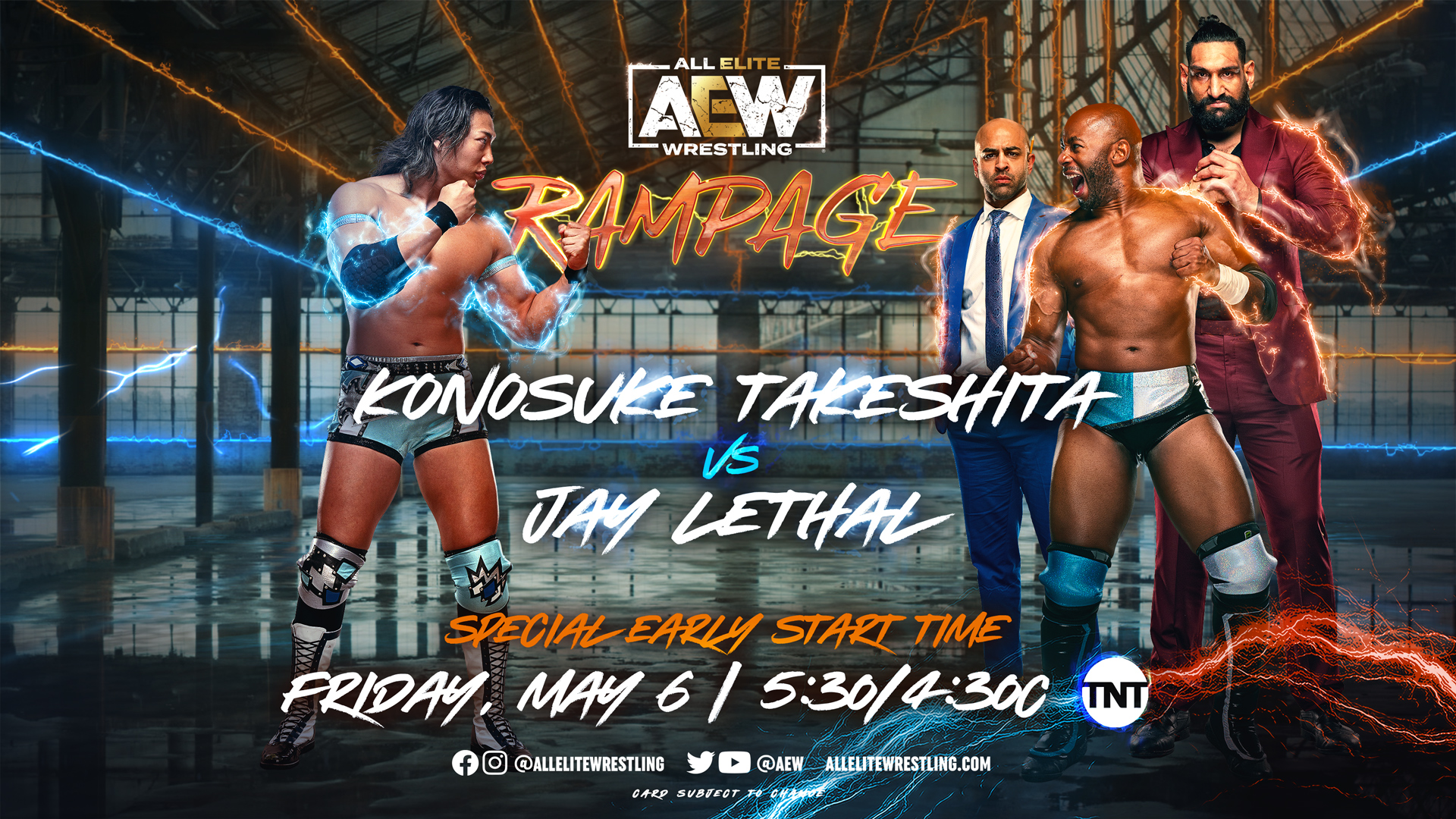 AEW Rampage Results (5/6/22): Jay Lethal vs. Konosuke Takeshita