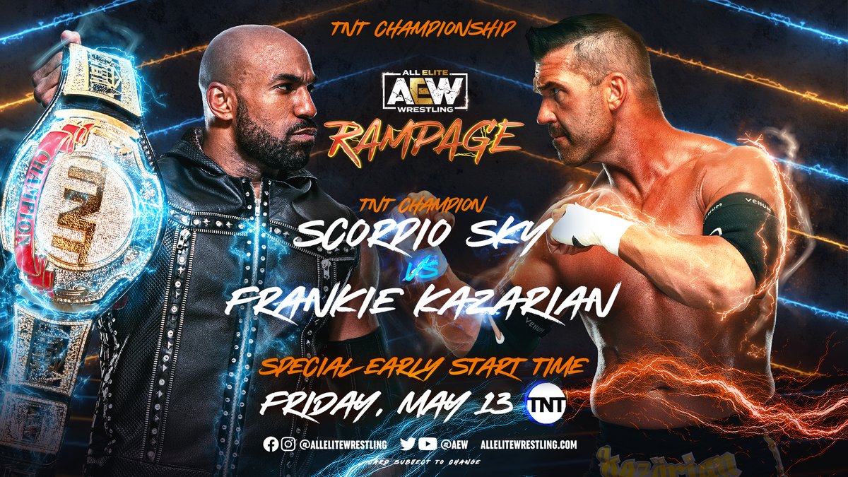 AEW Rampage Results (5/13/22): Scorpio Sky vs. Frankie Kazarian