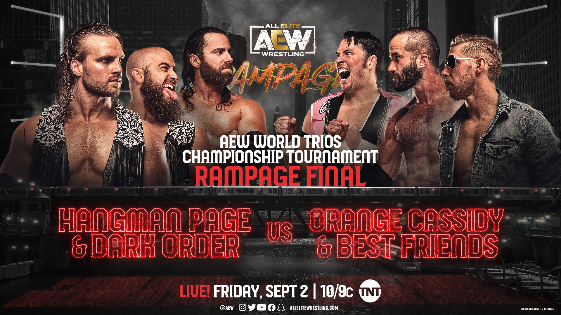 AEW Rampage Results (9/2/22): Orange Cassidy & Best Friends vs. Hangman Page & The Dark Order