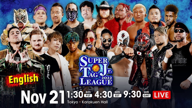 NJPW Super Jr. Tag League Results (11/21/22): TJ Perkins & Francesco Akira vs. Lio Rush & YOH