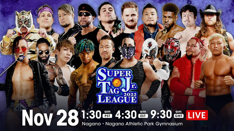 NJPW Super Jr. Tag League Results (11/28/22): Ace Austin & Chris Bey vs. Lio Rush & YOH