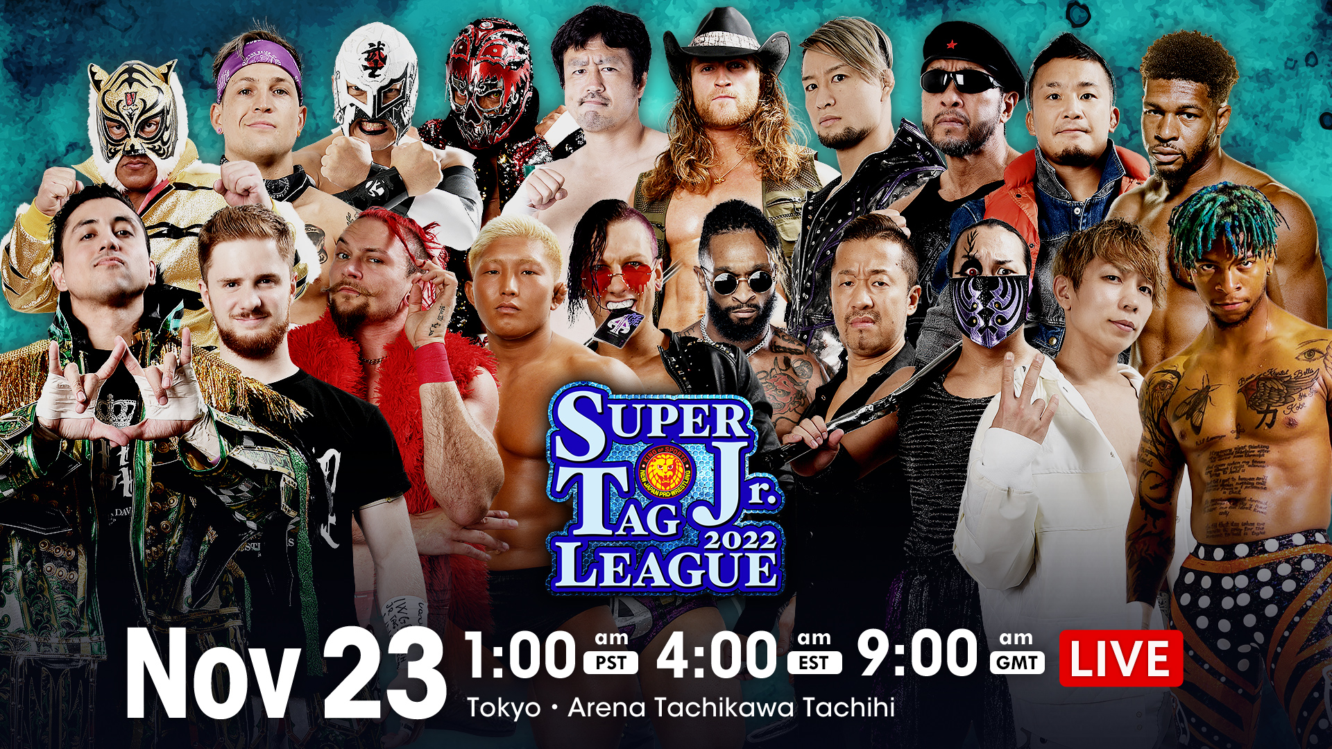 NJPW Super Jr. Tag League Results (11/23/22): TJ Perkins & Francesco Akira vs. Alex Zayne & El Lindaman