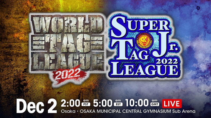 NJPW World/Super Jr. Tag League Results (12/2/22): Tetsuya Naito & Sanada vs. Aussie Open
