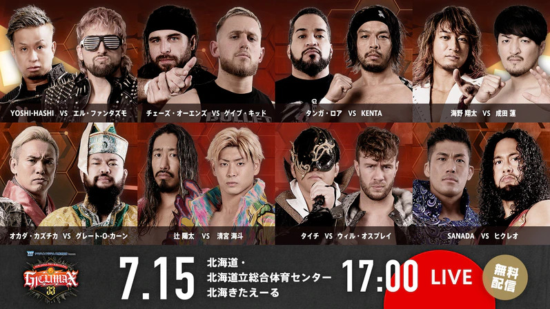 NJPW G1 Climax 33 Results (7/15/23): Sanada vs. Hikuleo