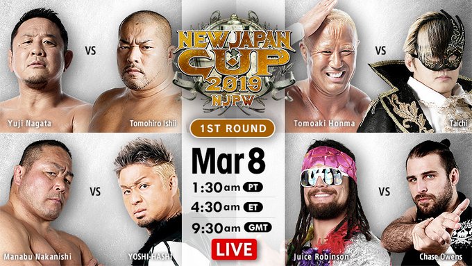 New Japan Cup Results (3/8/19)