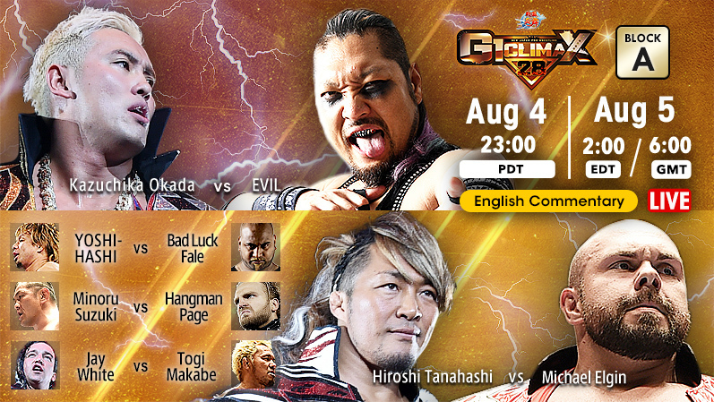 NJPW G1 Climax 28 Results - August 5, 2018