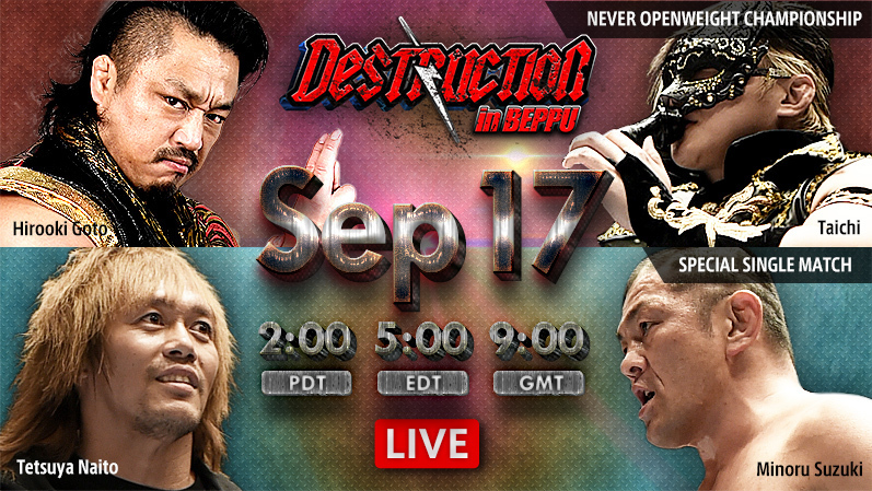 NJPW Destruction In Beppu 2018 Results